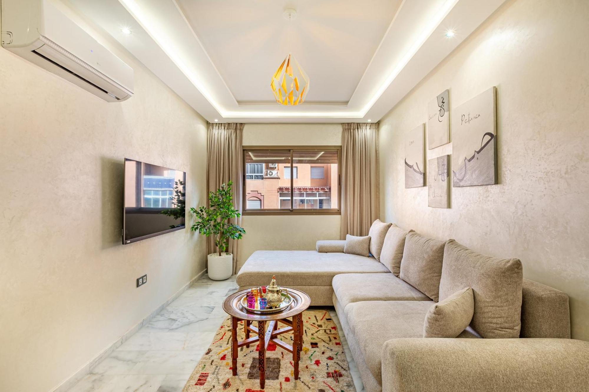 Appt Elegant Et Confort Dans Le Centre De Marrakech Apartamento Marraquexe